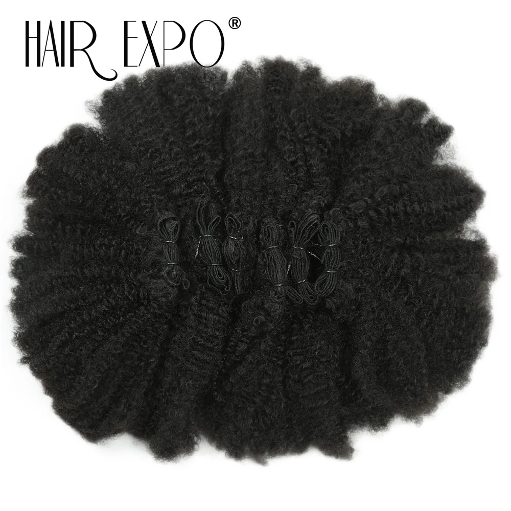 6er-Set Afro Kinky Curly Haarbündel 8' Synthetische Haarverlängerungen Lockige Weave Ombre Protein Faser Marley Twist Flechthaar – Detail 13