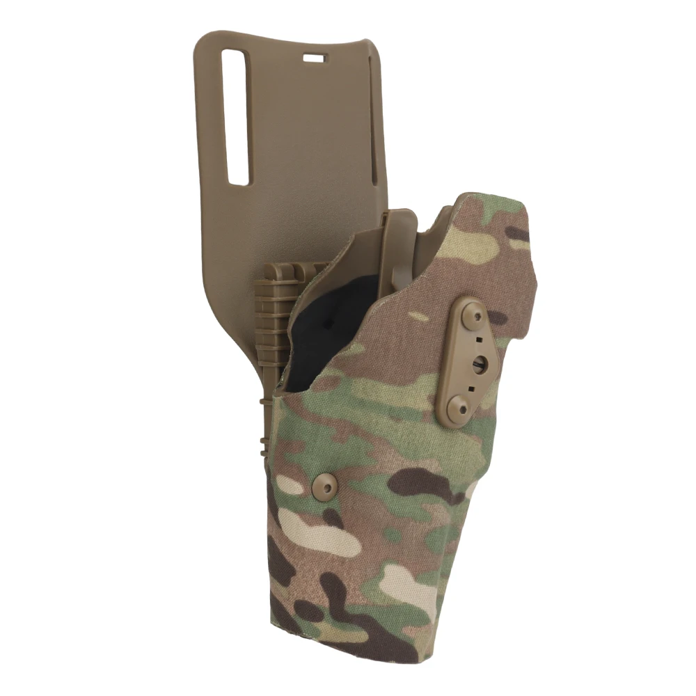 TACGEAR G17 G22 G31 G47 MOS Standard Pistol Holster Quick Release Safety Blocked Multi-Angle Adjustment fit for 2.25 Inch Belt image 4