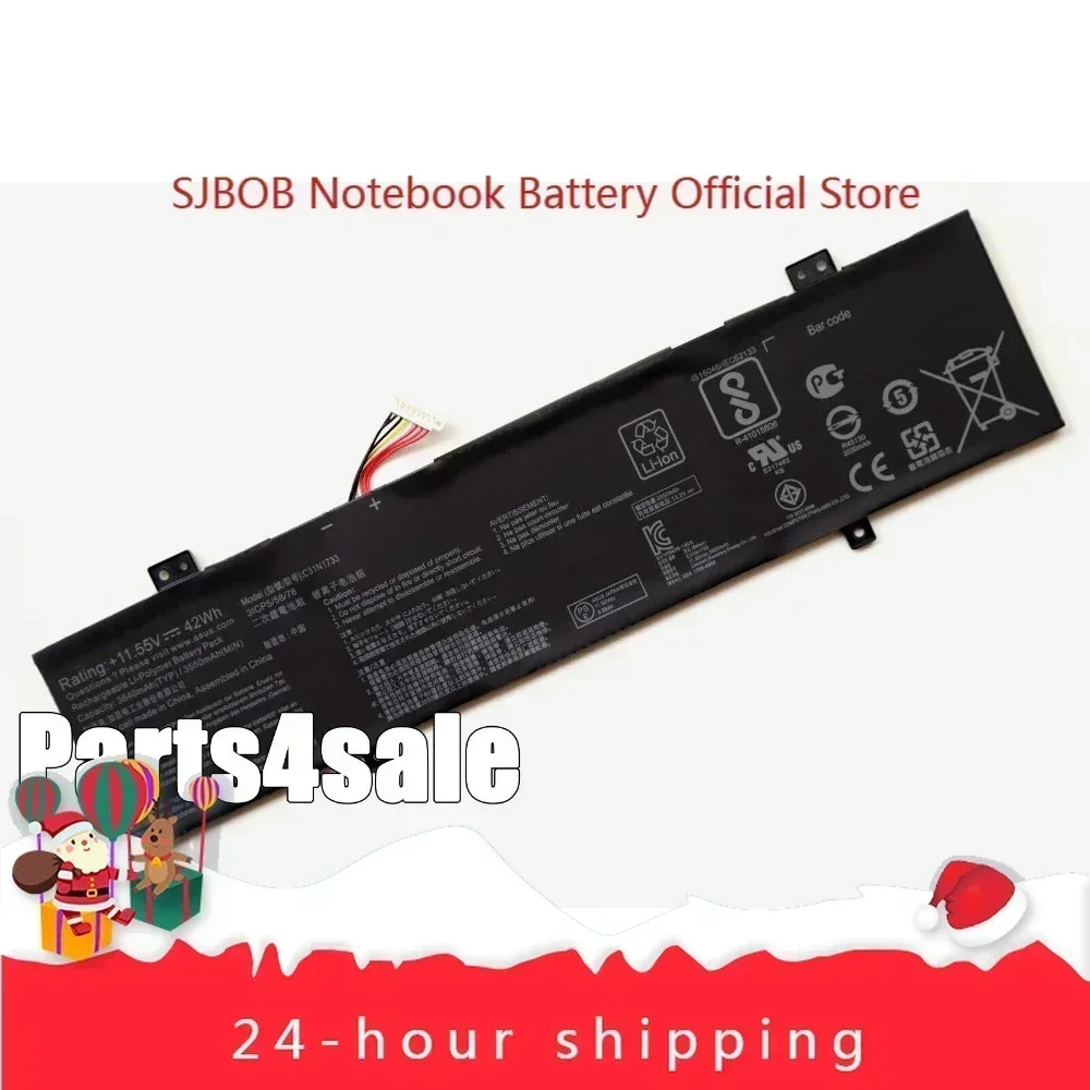 New  C31N1733 Battery for ASUS Vivobook Flip 14 TP412U TP412UA TP412FA Laptop battery