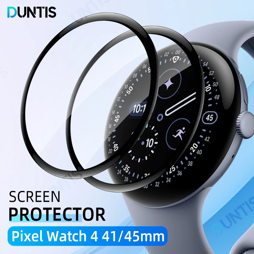 

Screen Protector for Google Pixel 4 45mm / 41mm 3D Curved Screen Protector Ultra-HD Full Coverage Protective Film Accessories