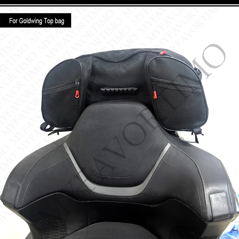 Motorcycle Rear Seat Luggage Rack Bag For Goldwing GL1800 GL1500 Trunk Tail Luggage Cases Top Bag Large Capacity Waterproof Bag