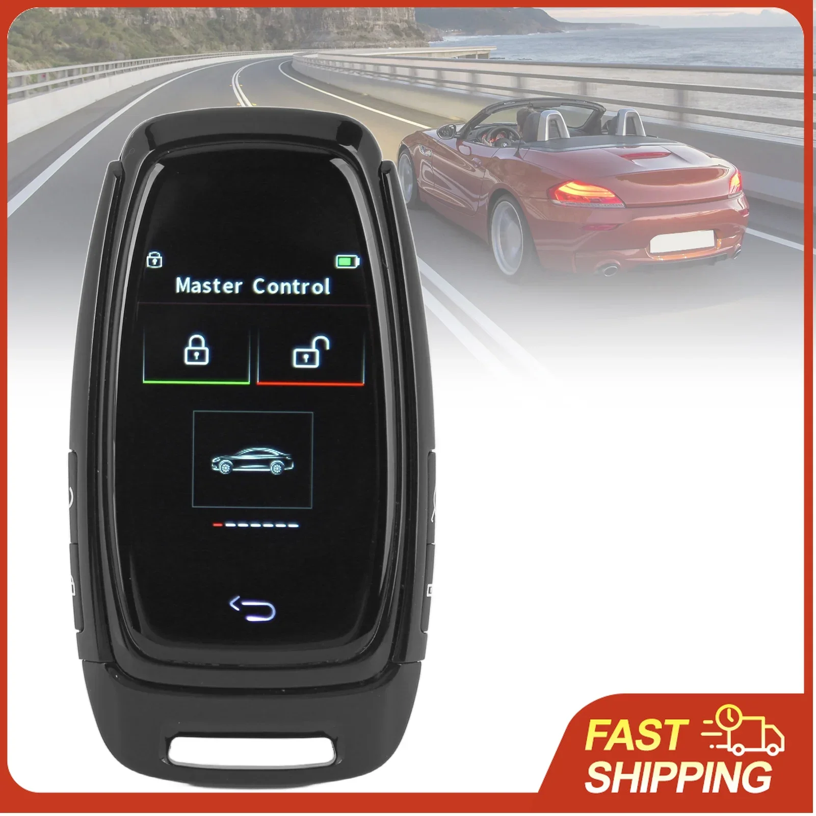 

Smart LCD Touch Screen Car Key Bluetooth 5.0 Keyless Entry One Button Start Anti Loss for Models with Automatic Window Function
