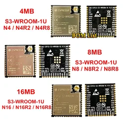 ESP32-S3-WROOM-1U 4MB 8MB 16MB ESP32-S3-WROOM-1U-N4 N4Inter N4R8 N8 N8Inter N8R8 N16 N16R8 N16Inter 2.4GHz Wi-Fi et BLE 5 module