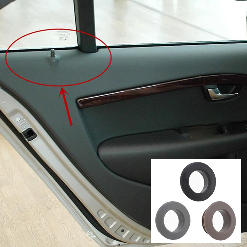 For Volvo XC90 S60 S80 XC70 V70 Seamless Door Lock Knob Grommet 39978890 Door Lock Pin Cover Ring  Inner Car Door Lock Cover