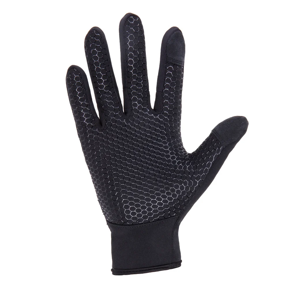 

Winter Men's Windproof Warm Touchscreen Gloves Black Large Cold Weather Driving Riding Anti-Slip Sports Gloves