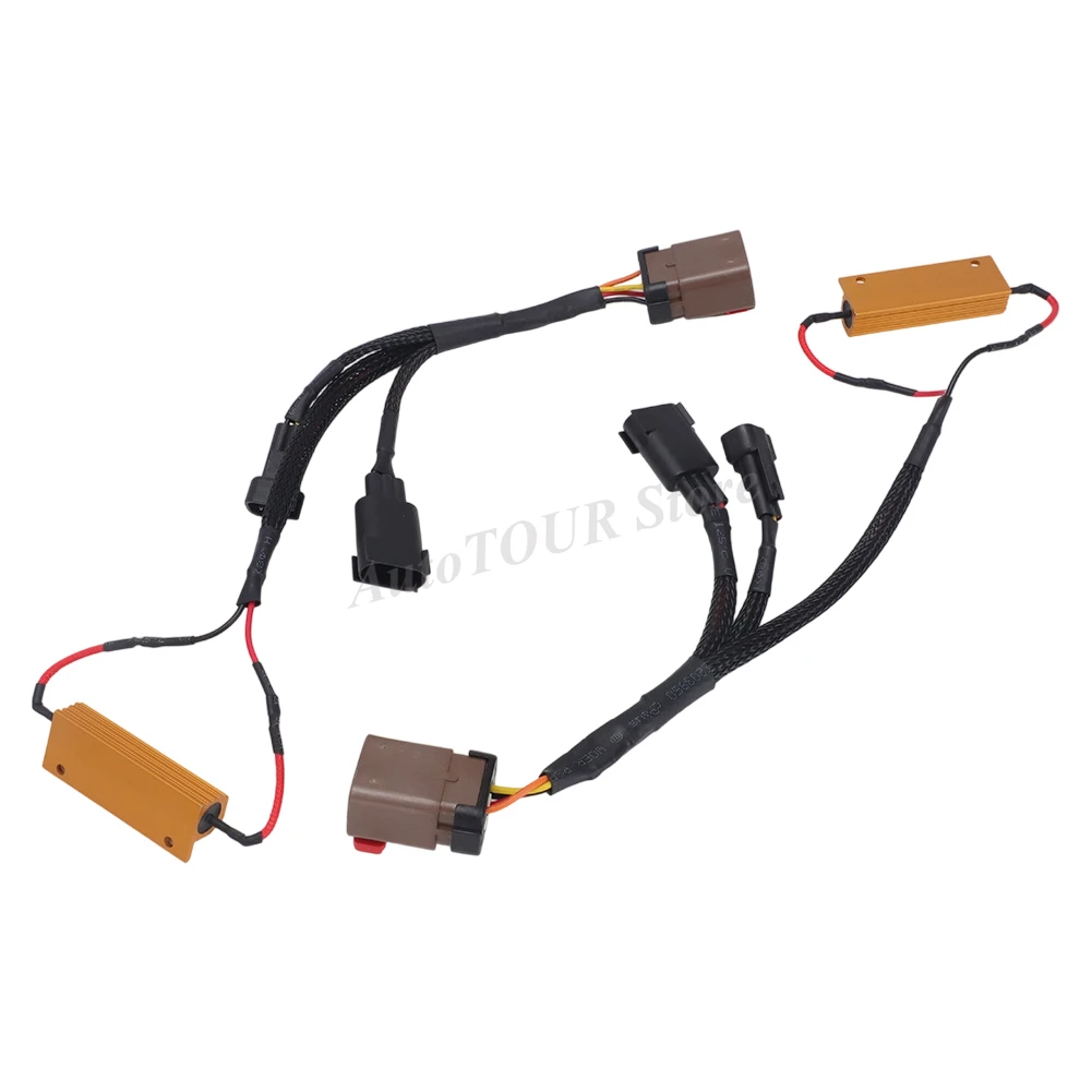 Für Dodge Ram 1500 2009-2018 Ram 2500/3500 2010-2018 Halogen zu LED Rücklicht Umrüstungs-Kabelbaum-Adapter-Kit Plug & Play