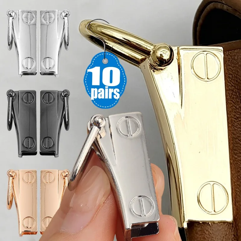 Metal Side Clasp for Luggage Hardware DIY Handbag Ear Fasteners Chain Suspension Clasp Replacement Side Edge Hook for Bag Straps