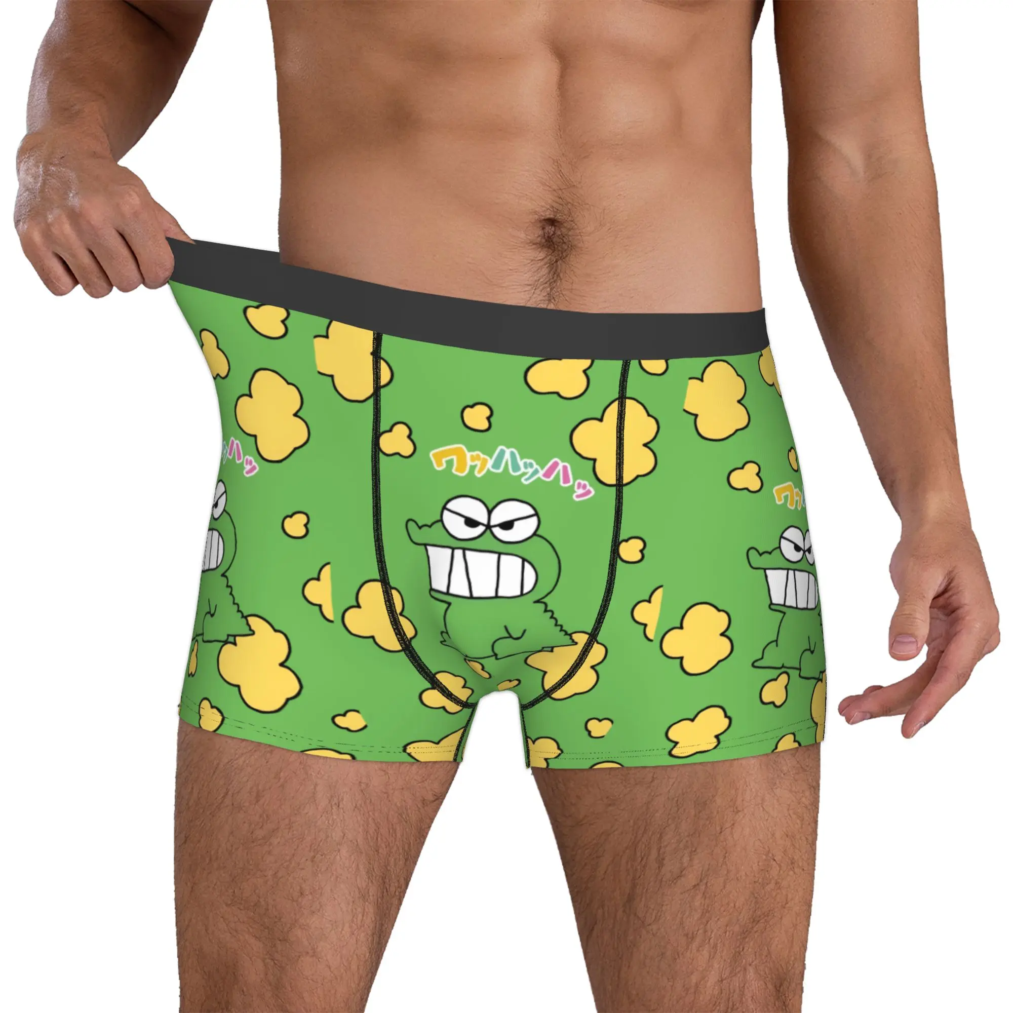 Calzoncillos tipo bóxer personalizados C-Crayones Shin-chanes, ropa interior para hombre, calzoncillos de moda