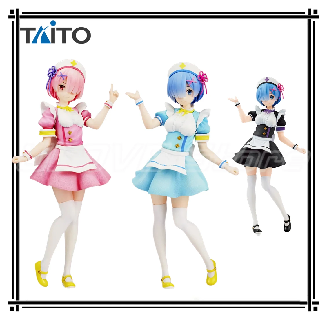 ตุ๊กตาสะสม TAiTO รุ่นดั้งเดิม ฟิกเกอร์ล้ำค่าจากอนิเมะ Re:ZERO - ชีวิตเริ่มต้นในโลกอื่น รามุ ของเล่นสะสมรุ่นโมเดล