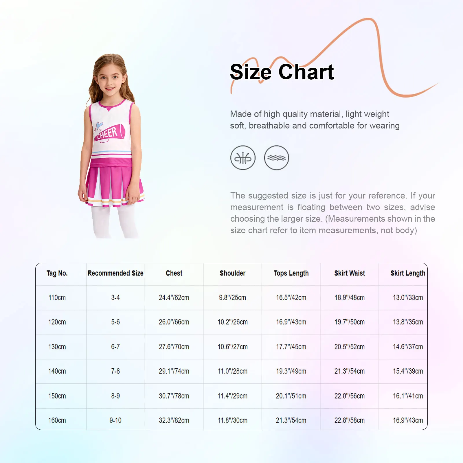 ملابس رقص يهتف للأطفال بنات يهتف زعيم طقم ملابس بألوان متباينة بدون أكمام تنانير علوية للأطفال زي التشجيع #5