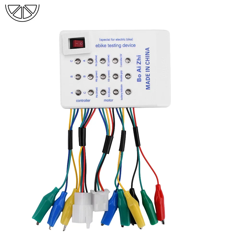 Bürstenloser Motor-Tester für Elektroautos, E-Bikes und Roller, Bürstenloser Motorcontroller-Tester 60 ° /120 ° 24V/36V/48V/60V/72V