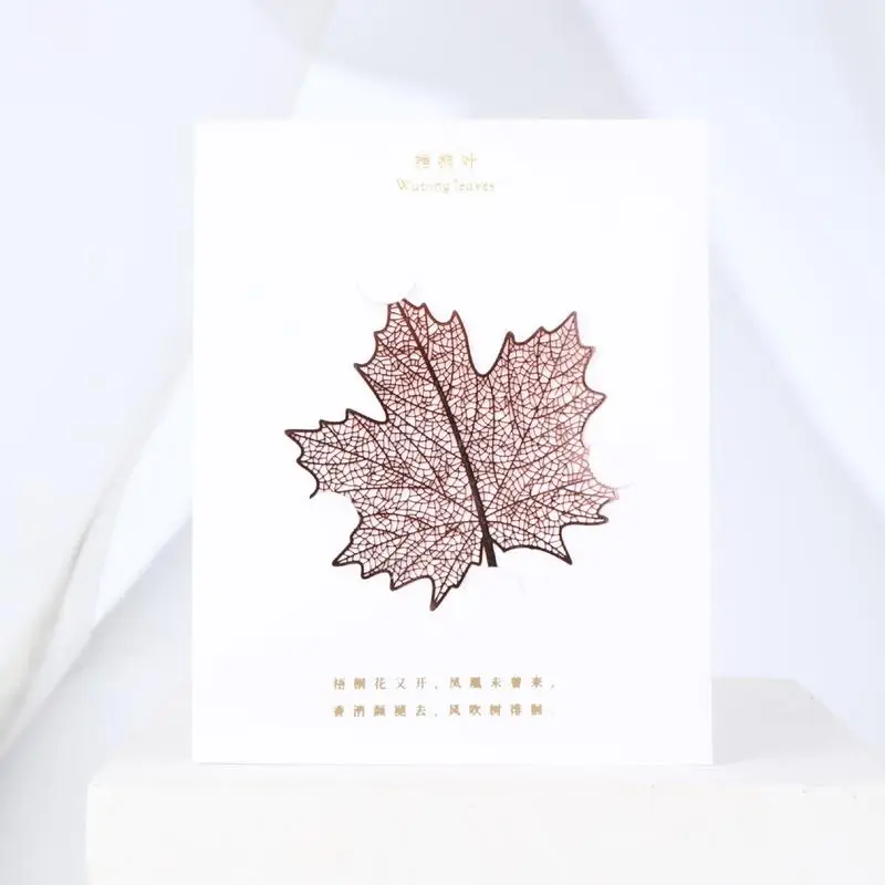 Leaf Bookmark Delicate Hollow Bookmark Set With Tassel Shiny Metal Pretty Bookmarks Gift For New Year Wedding Birthday Valentine