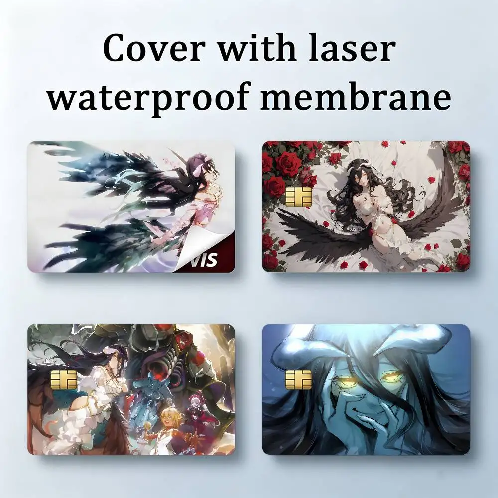 O-Overlord Laser Film Bank Transit Card Skin Sticker 54mmx 85mm With Chip Window