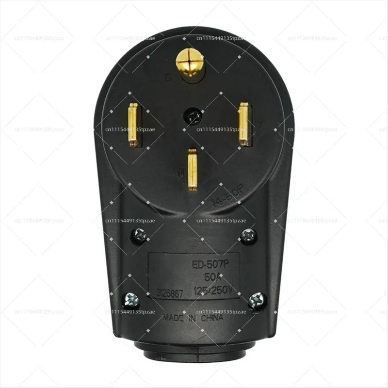 50AMP 14-50P Power Plug 125V/250V Male US Plug for RV Travel Trailer