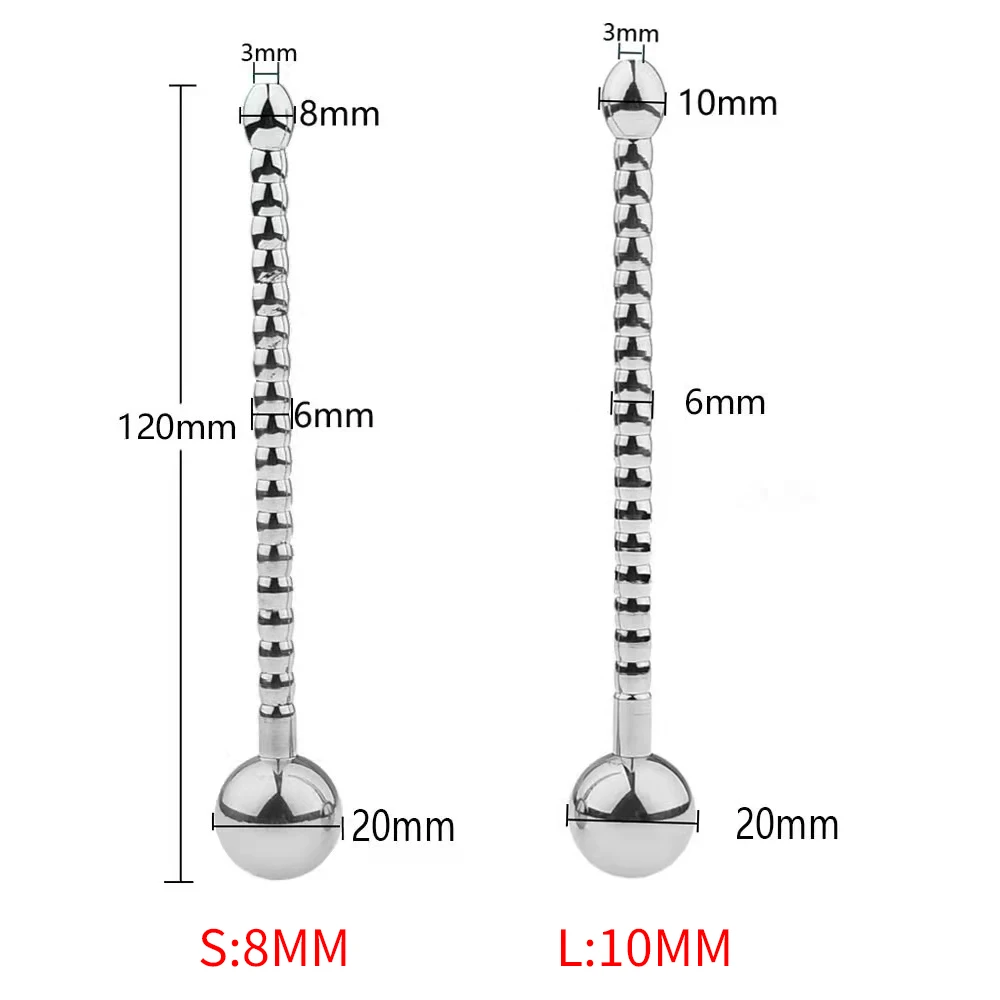 남성 스테인레스 스틸 Urethral 플러그 섹스 숍 중공 음경 플러그 Urethra 자극 Dilator 남성 Masturbator 에로틱 섹스 토이 남성용