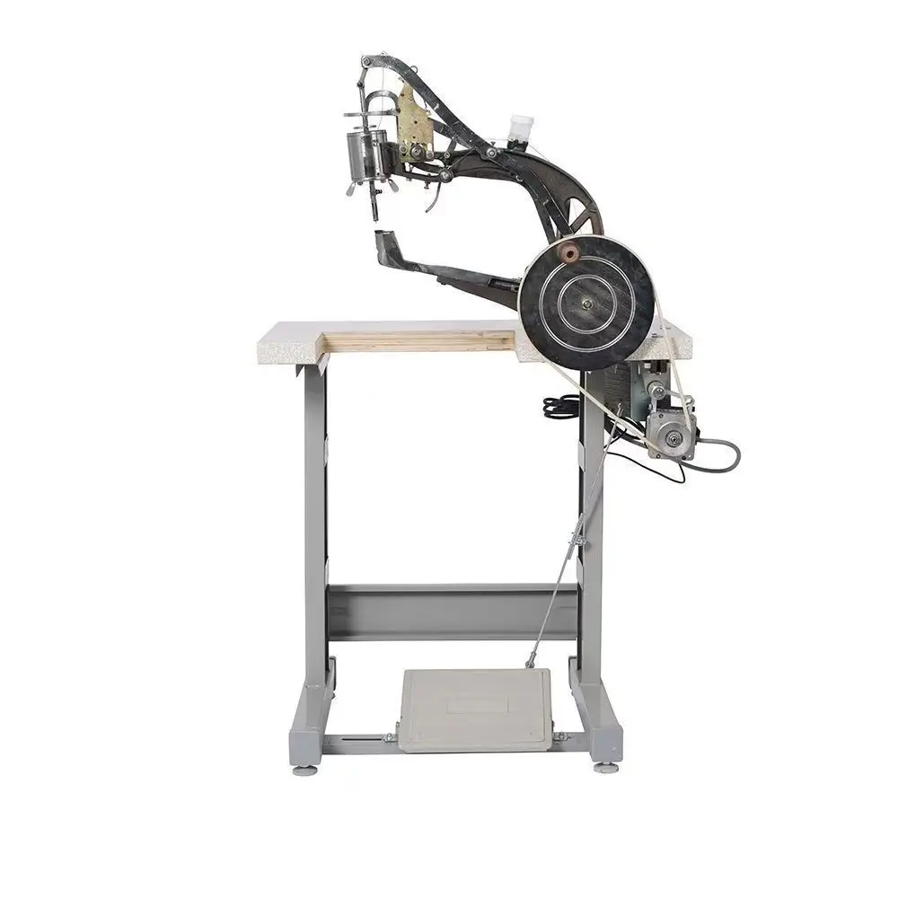 Máquina de reparación de suelas Manual, manivela Manual, máquina de coser Industrial de punto de bloqueo de alta velocidad para parches y modificación de zapatos