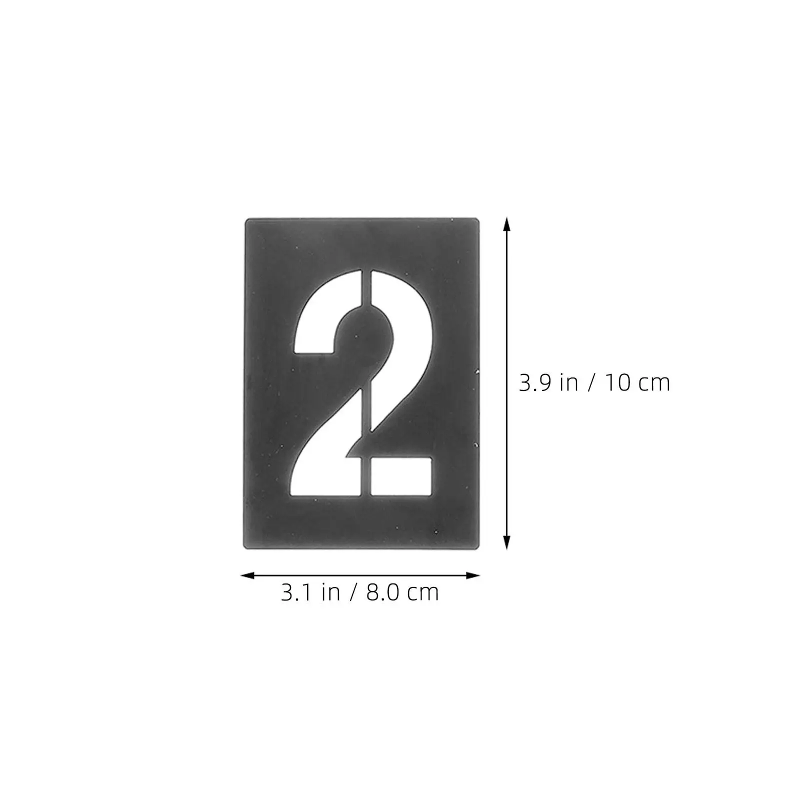 10Pcs Number Stencils Metal Reusable PVC Templates for Spray Paint DIY Crafts Cake Decorating Painting Accurate Numbers Kit
