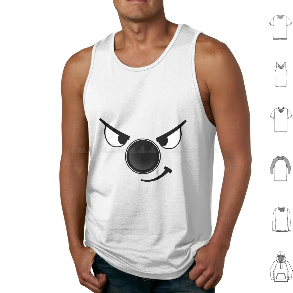 Cartoon Face Tank Tops Vest Sleeveless Big Daddy American Rapper Hip Hop Halloween Digable Planets Blowout Comb The Goats