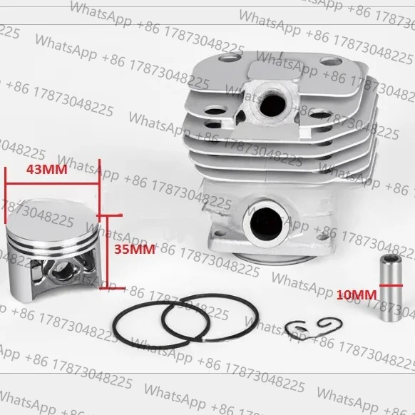 SHINDAIWA 488 CYLINDER & PISTON KIT 43MM FOR JAPAN YAMABIKO 48CC 47.9CC  CHAIN SAW REPLACES PART # 22157-12110