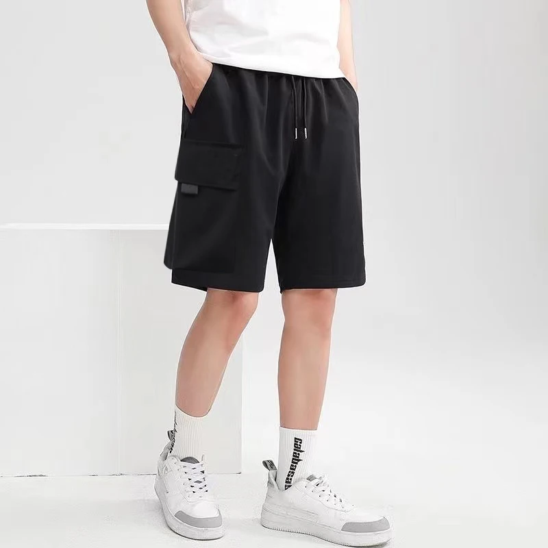 Summer Casual Shorts Men\'s fashion Instagram burst loose casual trend wearing casual pants in Korea version of the pants