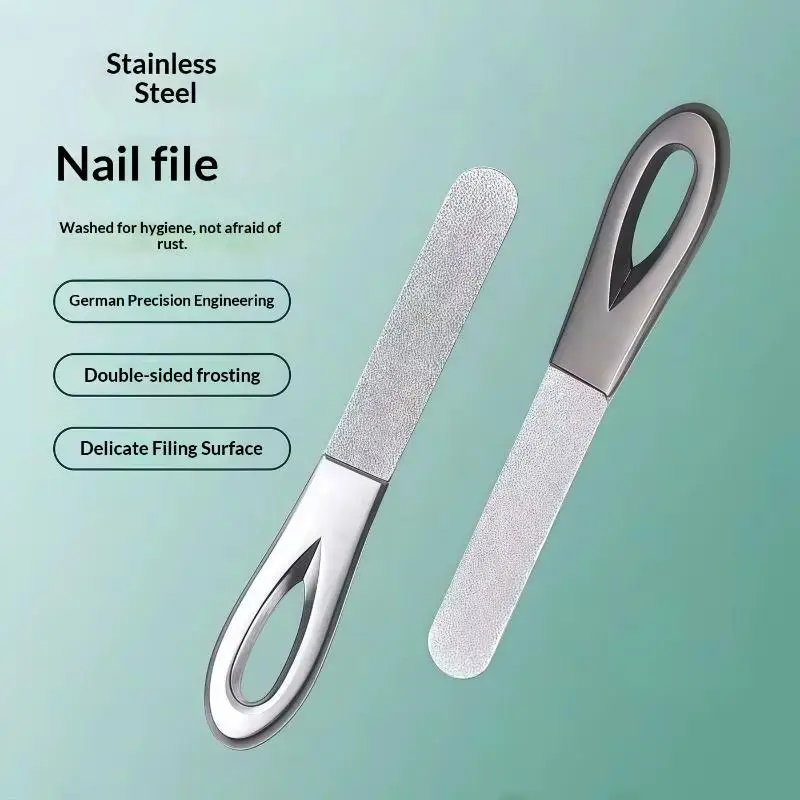 1/2/5 Stück Edelstahl-Diamant-Nagelfeile, langlebig und hypoallergen für Finger- und Zehennägel, geeignet für harte und dicke Nägel – Detail 4