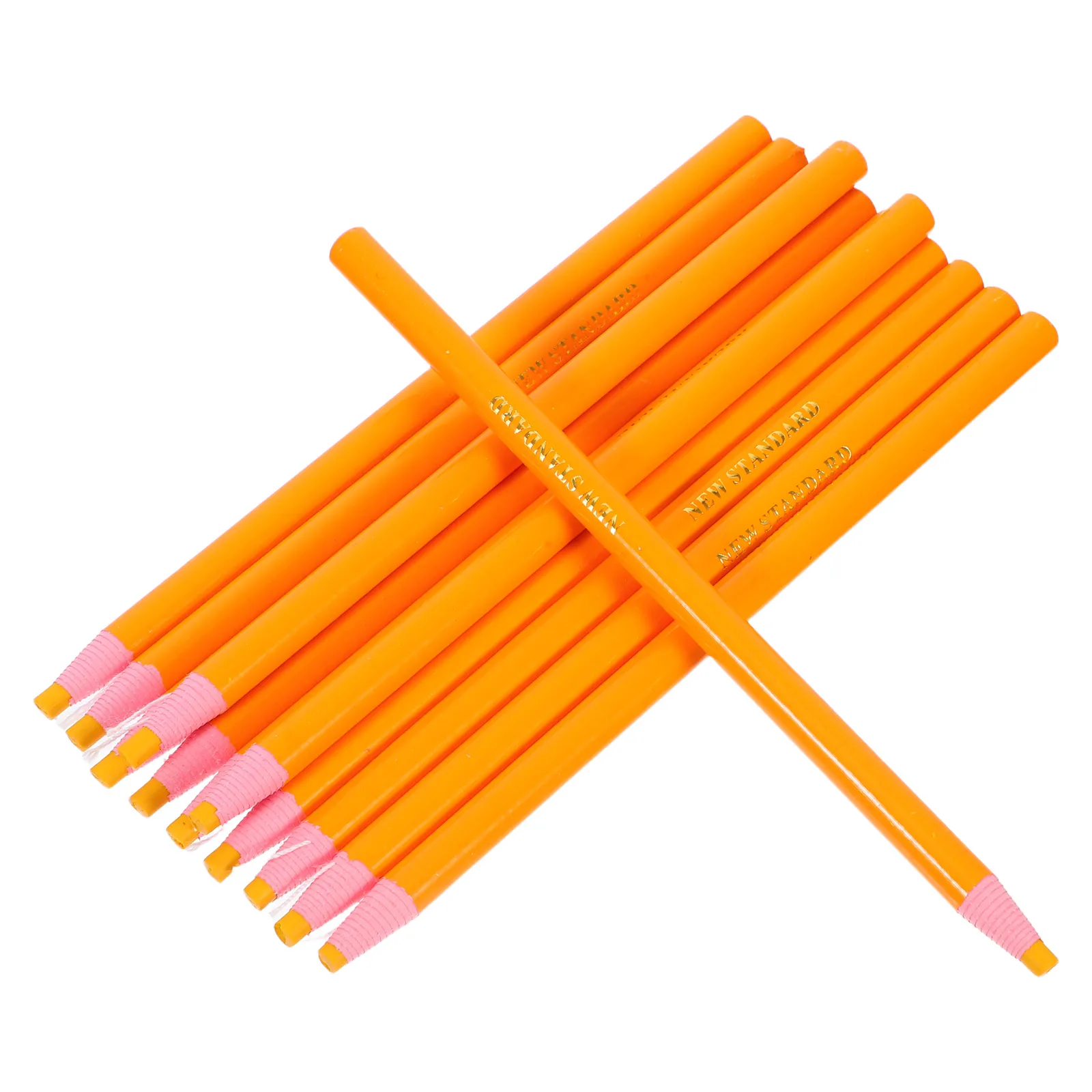 

12pcs Wax Markers Peel-Off Grease Pencil For Ceramic Glass Cloth Shoe Making Industry Art Supplies Yellow