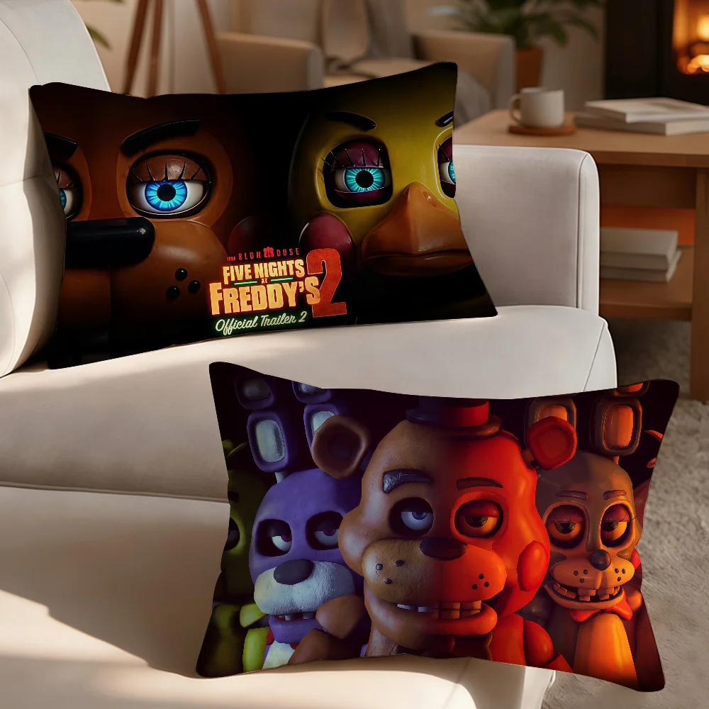 Game F-Five M-Nights at F-Freddy's 2 Pillow Case Cover Suitable For Sofa Bedroom Car Cushion Chair Back Cushion