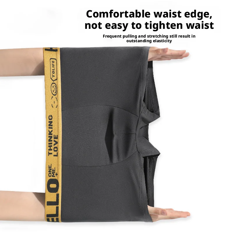 Men's Underwear Breathable Comfy Stretchy Boxer Trunks, Sexy Underpants, Men's Trendy Boxer Panties Flat Corner Shorts ﻿