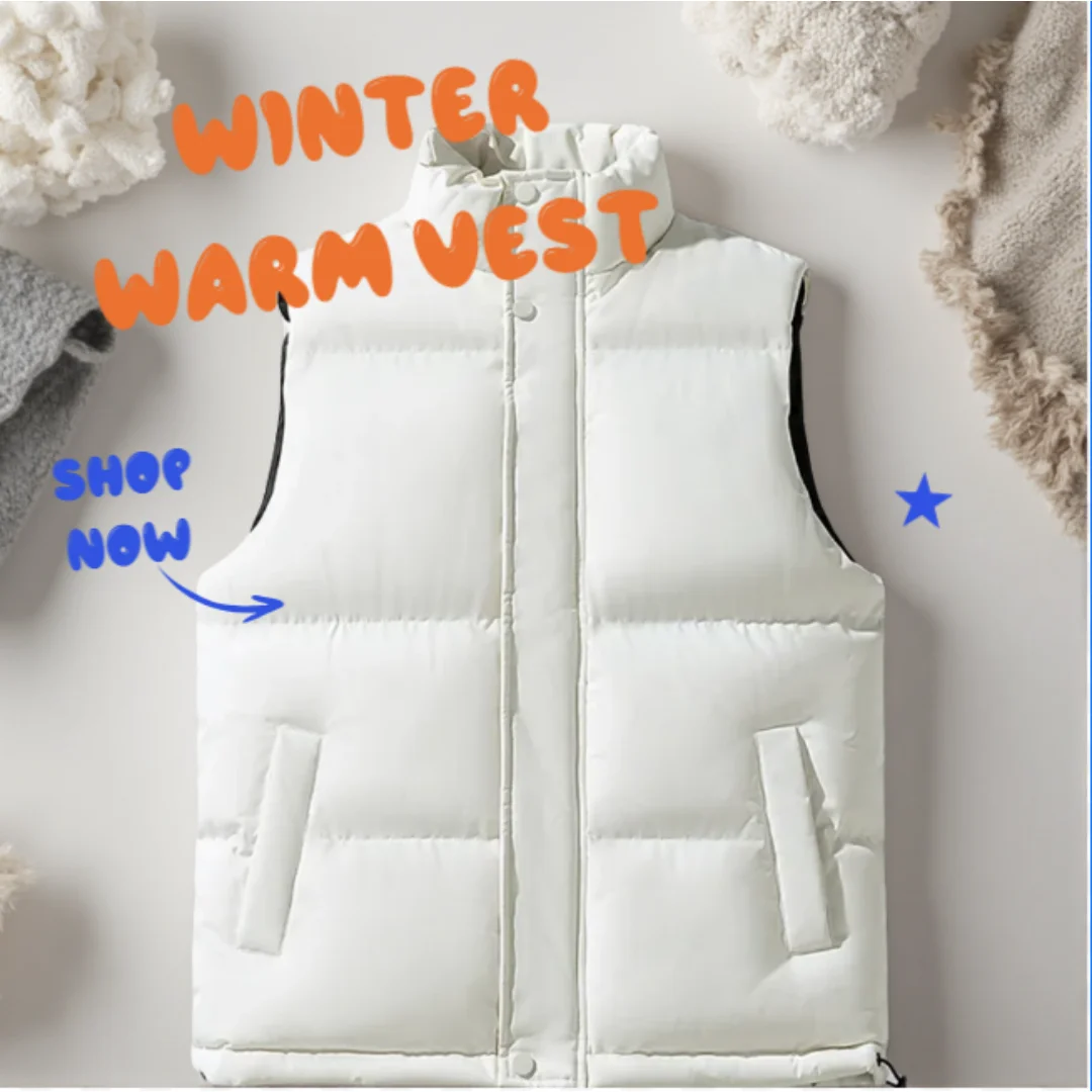 2026 Custom Winter vest Winter Warm Puffer Vest - Sleeveless Quilted Gilet Women/Men's Puffer Gilet for Cold Weather