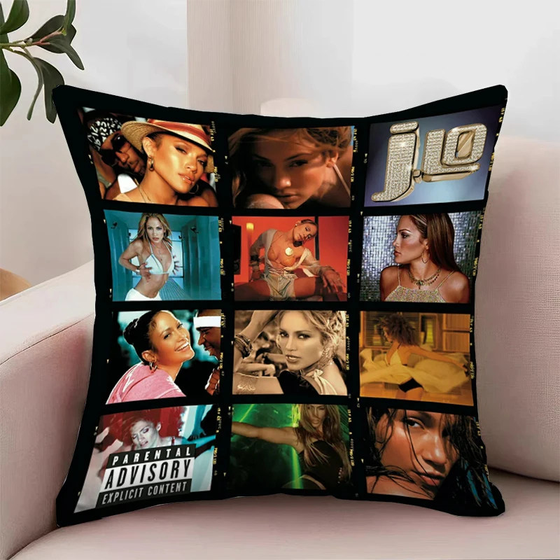 J-Jennifer Lopez Fan Gifts Covers for Bed Pillows Decorative Pillowcase 40x40 Luxury Cushion Cover for Living Room Cushions Home