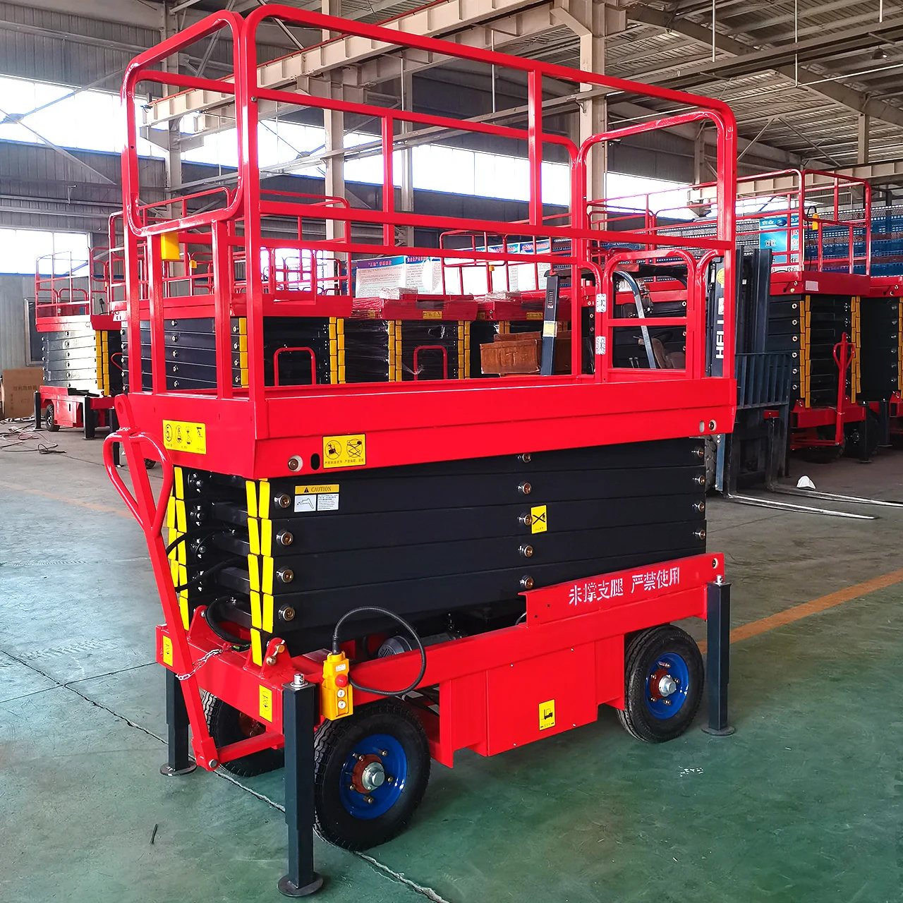 Customized FREE SHIPPING Auto Walking Lift 6m 8m10m 12m 14m Self Propelled Mobile Electric Scissor Lift Man Lift
