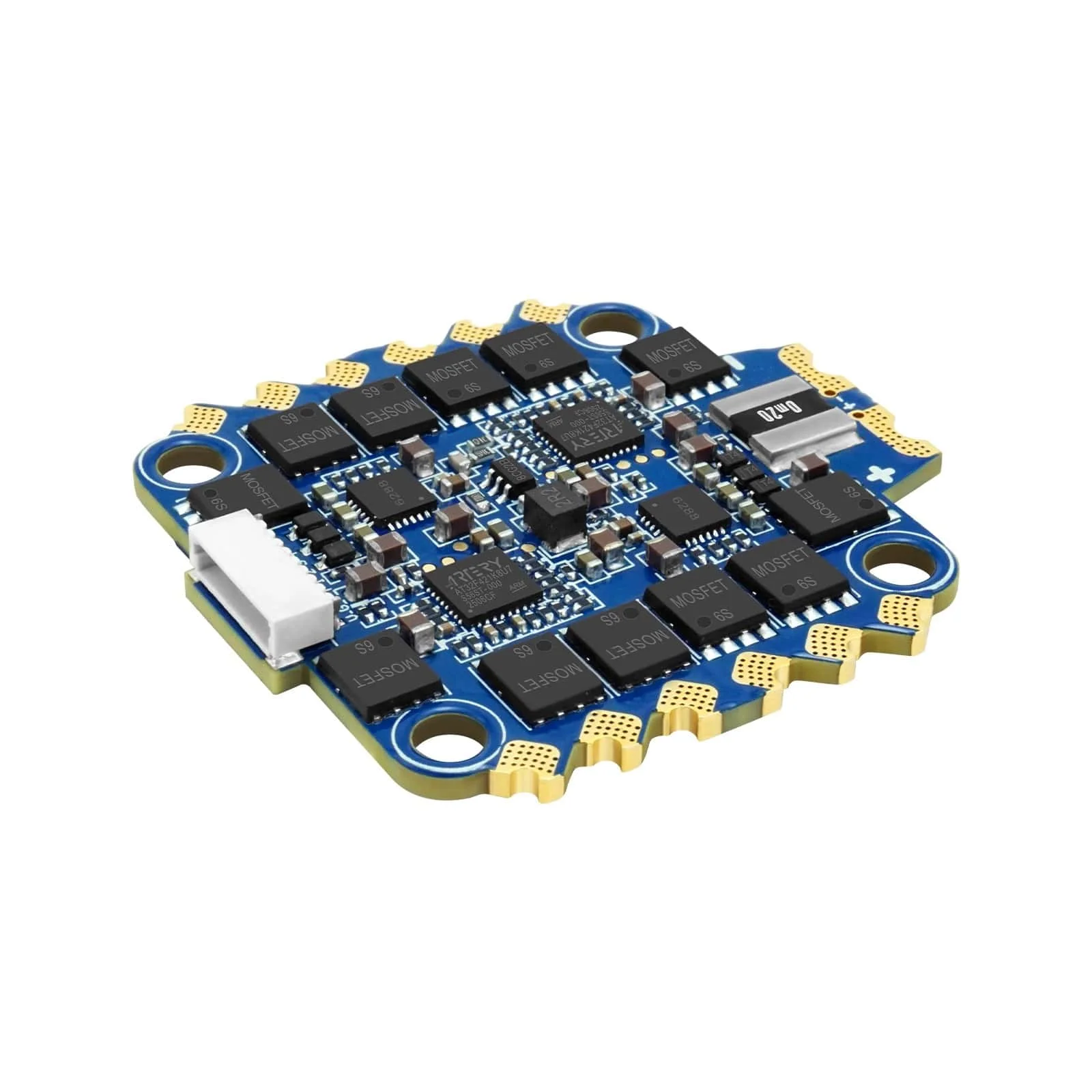 Blueson A2 6S|8S 65A 70A 128KHz 4-in-1 AM32 BLHeli_32 ESC 30.5*30.5mm 4mm/M3 for FPV Drone Racing and Speed Flying