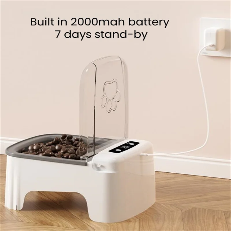 Dispenser per crocchette per gatti Alimentatore automatico per animali domestici intelligente Ciotola per cani Alimenti secchi e bagnati Fornitori di alimentazione temporizzati Piatti per cuccioli wireless con sensore