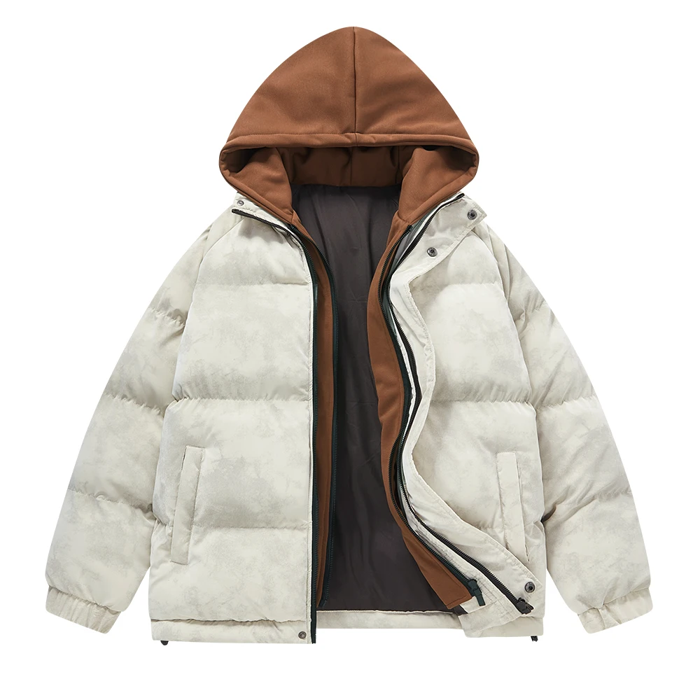 2025 جديد الشتاء سميكة الدافئة مقنعين سترة الرجال موضة عادية فضفاض هوديي معطف في الهواء الطلق يندبروف جاكيتات فضفاضة الرجال الملابس
