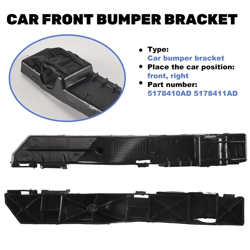 Car Front Bumper Bracket Front Bumper Support Frame Suitable For Dodge Journey 2009-2020 5178410AD 5178411AD