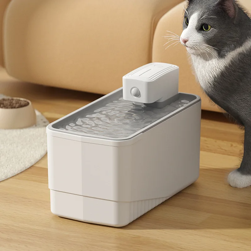 

Wireless Sensor Pet Water Dispenser Automatic Circulation Flow Unplugged Large Capacity Live Water Cat Water Dispenser