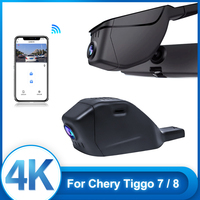 4K HD 2160P New Plug and Play WIFi Car DVR Video Recorder Dual Lens Dash Cam For Chery Tiggo 4 Tiggo 7 Pro Tiggo 8 App Watch