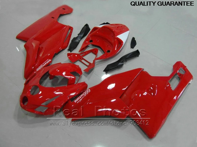 

All Fitment fairing kit for Ducati 749 999 03 04 red black injection mold fairings set 749 999 2003 2004 HR33