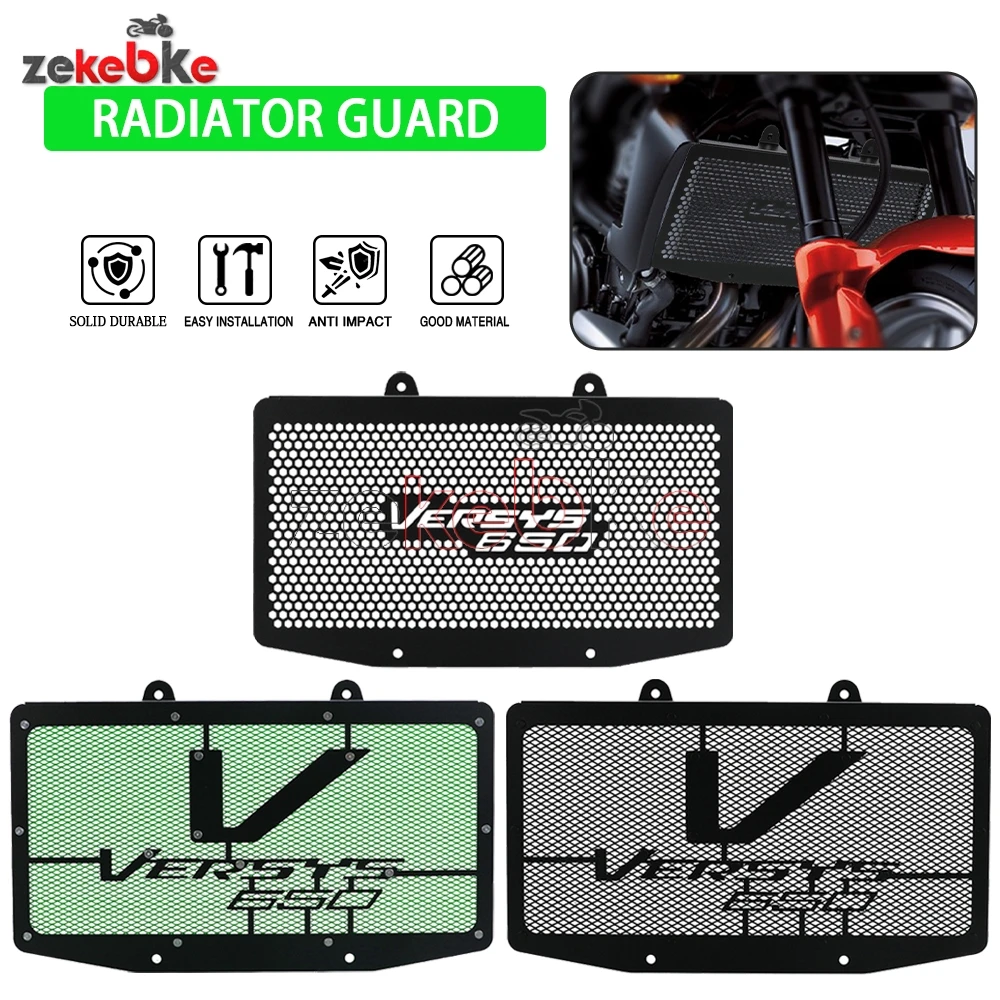 

FOR KAWASAKI KLE650 VERSYS 650 ABS 2006 2007 2008 2009 Motorcycle KLE 650 Radiator Grille Guard Cover Water Tank Protective