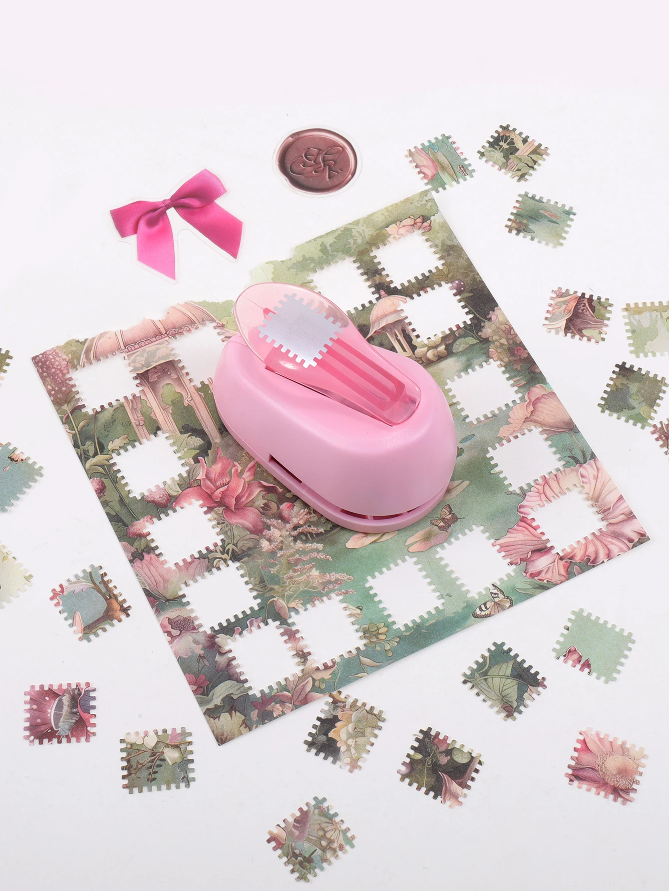 Stempelförmiger Papierstanzer, Tragbarer Locher für Bastelarbeiten, Scrapbooking-Zubehör, DIY-Kartenherstellung & Papierkunst-Werkzeug Geschenk – Detail 4