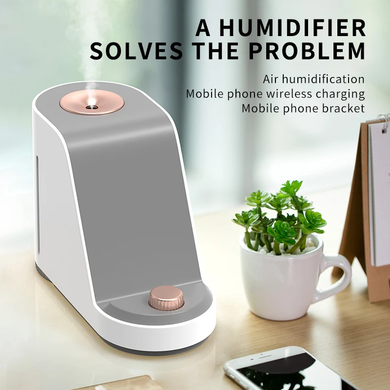 Humidificador de carga inalámbrica, nuevo diseño, carga rápida inalámbrica para teléfono