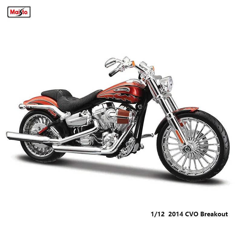 Maisto 1:12 various styles Harley Davidson 2014 CVO Breakou 2017 RoadKing Static Die Cast Motorcycle Model Collectible Toy Gift