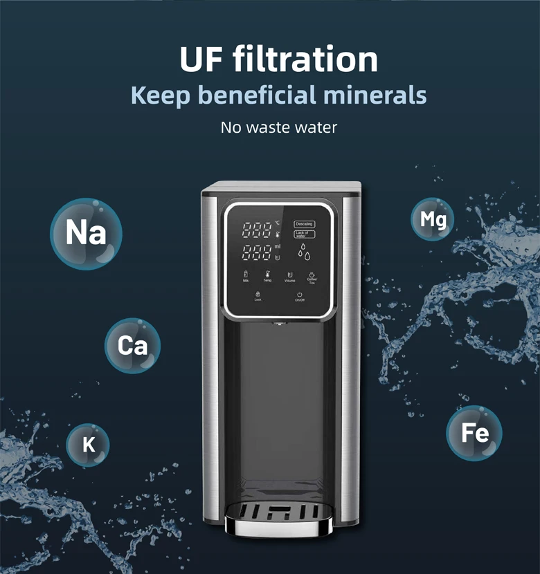 Hott Digital Domestic Tabletop UF Ultrafiltration Instant Boiling Baby Stainless Steel Water Dispenser Machine