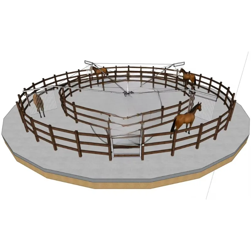 High-Strength Steel Professional Horse Training Walker Flexible Design Horse Walking Machine