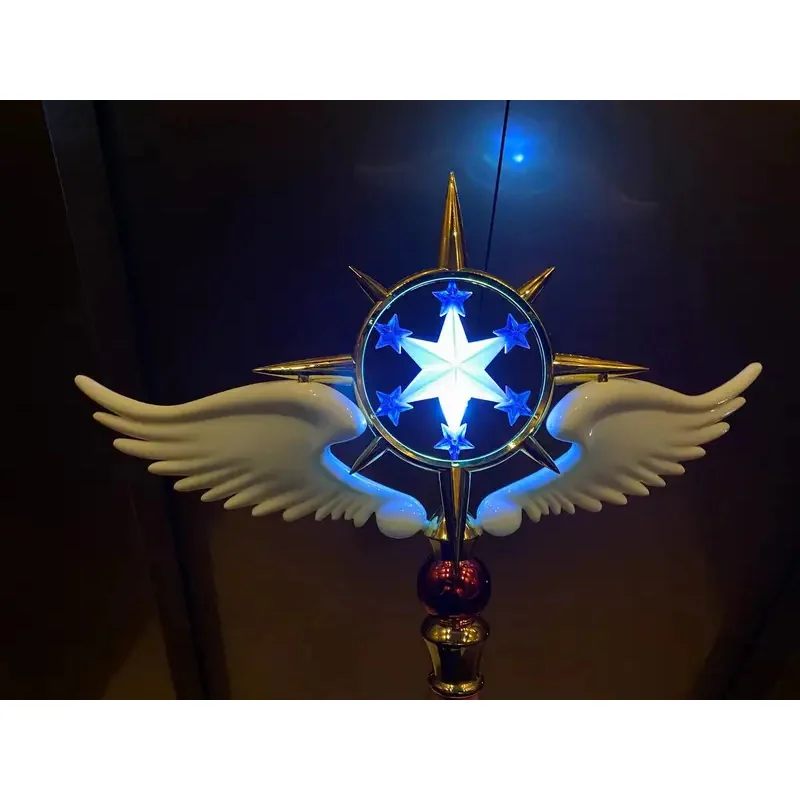 x;3,r'b\7/Anime Cardcaptor Toy Sakura Clow Bird Head Clear Card Captor Birdhead Star Wings Magic Wand Cosplay Mo6;n,9\j/5'k - view 6