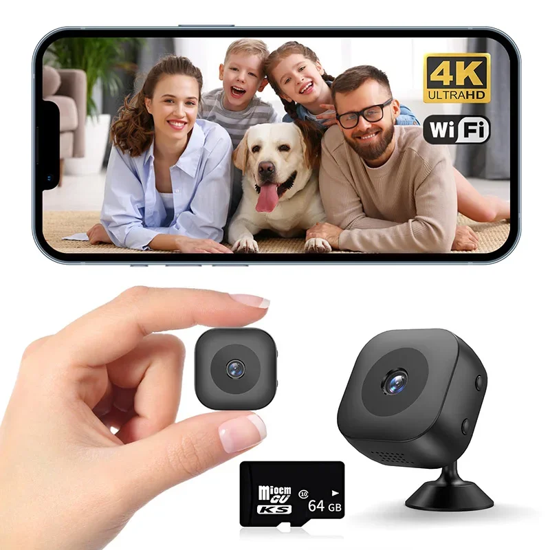 4K HD Smart Wireless Camera Battery Camera Indoor Security Monitor Hd Camera Networked Monitoring Equipment Home Surveillance