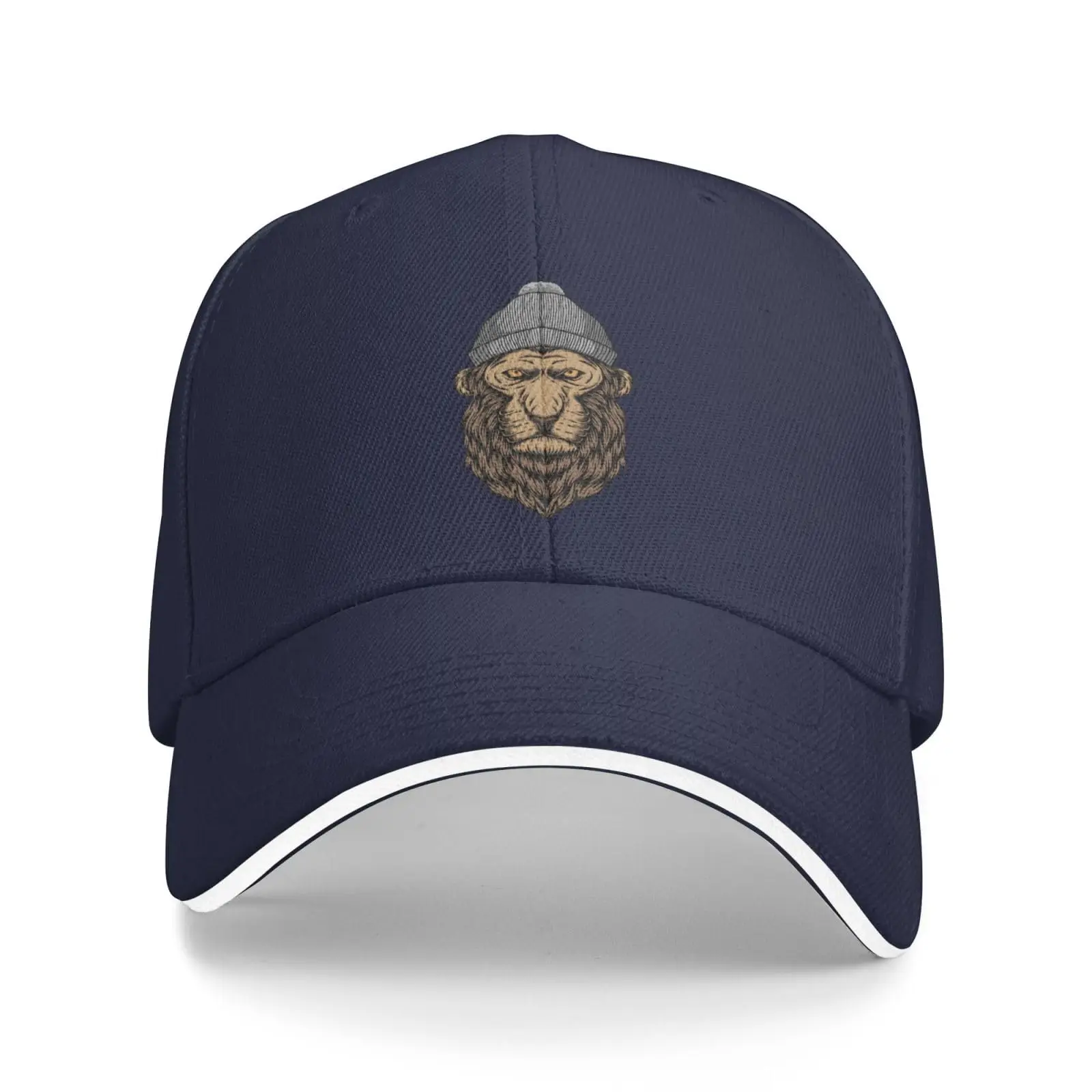 The Solemn Dominant Lion Head Baseball Cap Women Men Hats Adjustable Truck Driver Sun Hat Dad Baseball Caps