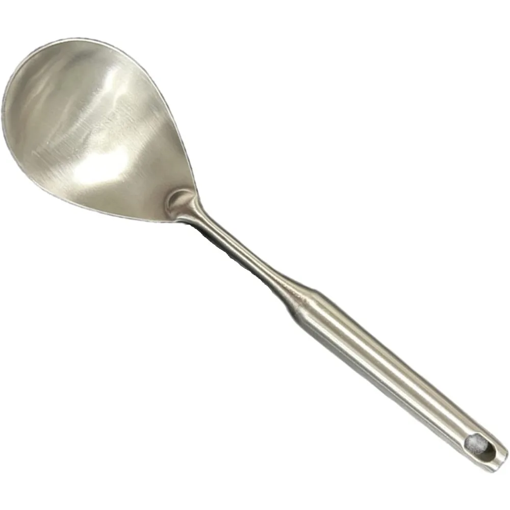 Rice Scooper Spoon Stainless Steel Paddle Serving Spatula Ladle Cooking Utensil for Restaurant and Home Kitchen Heat Proof Handle Durable 11.6 Inches