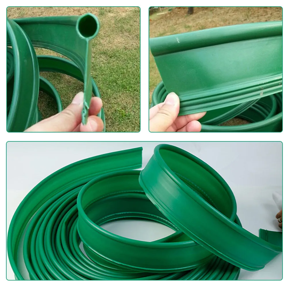 1 Roll DIY Landscape Edging Plastic Barrier Strip Garden Border Lawn Fencing Eco-Friendly Landscape Edging Belt for Gardening