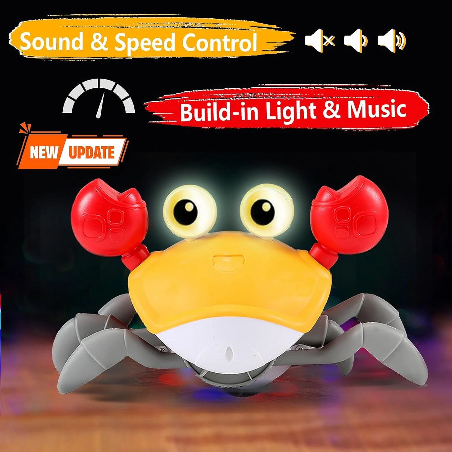 Interactive Dancing Crab Toy for Babies Crawling Escape Fun Toy Perfect Birthday Thanksgiving Christmas Gift for Toddlers
